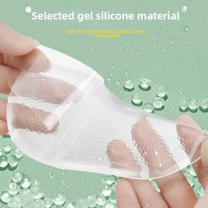 Supporti plantari in silicone per piedi piatti, gamba a O/X, antiscivolo, trasparenti, mezze solette a sette punti, garanzia a vita, uomo donna - Product Image 2