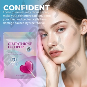 JBY Marca Privada OEM Piruleta Natural de L-Glutatión para Blanquear la Piel, Dar Brillo y Suplemento Antienvejecimiento para Mujeres - Product Image 3