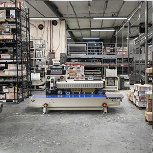 Selladora de Bolsas de Plástico Portátil Semiautomática FR-1600, Selladora de Banda Continua Horizontal con Control Inteligente para Bebidas, Eléctrica - Product Image 2