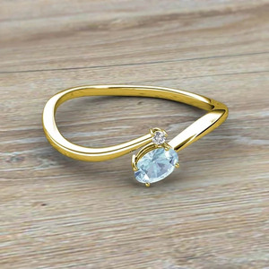 925 plata esterlina Kay joyeros Topacio Azul moda lágrima anillo corte ovalado Estilo clásico-David <span class=keywords><strong>Chatelaine</strong></span> anillo de Topacio azul - Product Image 6