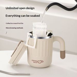 480ML <b>Large</b> Capacity Girls Office Stainless Steel Drinkware <b>Mug</b> With Handgrip Food Grade Gift New Product - Product Image 4