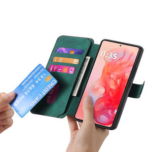 Funda Magnética con Ranuras para Tarjetas y Soporte para Motorola Edge 60 Fusion <span class=keywords><strong>Moto</strong></span> G86, Funda Tipo Libro de Cuero PU - Product Image 2