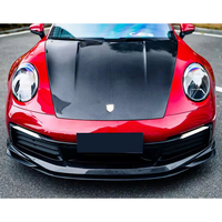 Capot et garniture de capot en fibre de carbone sèche de haute qualité, design original modifié pour Porsche 911 992 2018