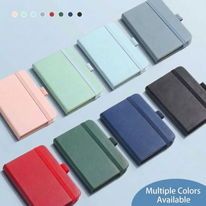 Carnet de notes A7 mini rétro américain pour étudiants, couverture en cuir épaissie, portable, couverture en papier durable, 100 feuilles - Product Image 2