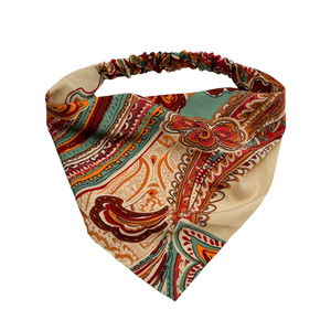 Foulard per <span class=keywords><strong>Capelli</strong></span> Bandane per Donne Accessori per <span class=keywords><strong>Capelli</strong></span> alla Moda con Motivi Floreali Triangolari - Product Image 5