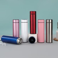 Bouteille isotherme intelligente Kecolove Led avec affichage numérique de la température, en acier inoxydable