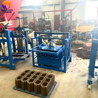 Machine à fabriquer des briques en ciment stationnaire de petite taille WJ2-45C, machine à briques manuelle, moules interchangeables, haute efficacité, utilisation facile