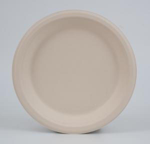 Plato Redondo de Bagazo Resistente al Calor, Apto para Microondas, Desechable y Biodegradable, de 9 Pulgadas, para Campamento y Picnic - Product Image 2
