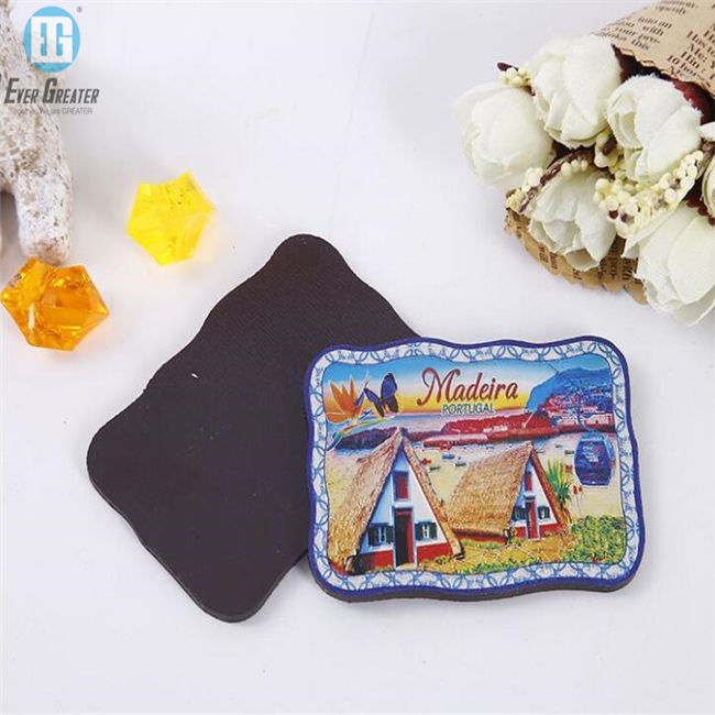 Полноцветный Печатный на заказ пластиковый ПВХ Сувенир магнит на холодильник