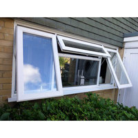 Maßgefertigtes Aluminium-Dreh-Kipp-Fenster Flügelfenster für Villa Wohnbereich Innenbereich Heimgebrauch