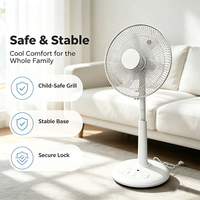Ventilateur sur pied oscillant réglable à télécommande électrique de haute qualité, vente en gros OEM