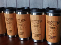 Ensemble de tasses en bambou personnalisées, tasses à café réutilisables avec logo personnalisé pour les cadeaux d'entreprise et les acheteurs de marques éco-responsables