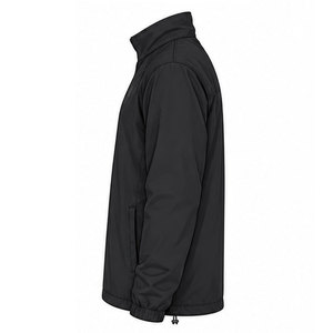 Ventes chaudes : Veste matelassée en toile à capuche pour homme, couleur unie, coupe-vent, fermeture éclair, décontractée, pour l'extérieur, hiver, coupe régulière, polyester, devant zippé - Product Image 2