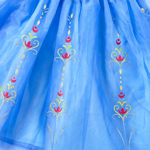 Robe de princesse <span class=keywords><strong>Elsa</strong></span> <span class=keywords><strong>Anna</strong></span> pour bébés filles, costume d'anime floral à manches longues en polyester, cape, film télévisé, Noël - Product Image 5