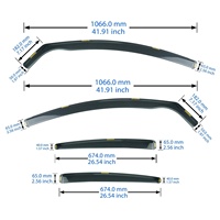 Pièce auto, 4 pièces, déflecteurs de vent, de pluie et de soleil pour VW Passat B6 B7 Estate 2005-2014 5 portes