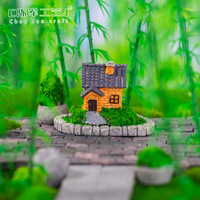 Micro-paysages Weij, aménagement paysager en mousse, petite maison, villa, modèle de château, accessoires décoratifs DIY, mini-ornements