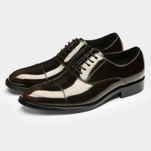 รองเท้าหนังคุณภาพสูงสำหรับธุรกิจลำลอง สวมใส่สบาย น้ำหนักเบา กันลื่น หัวเหลี่ยม ระบายอากาศ ลดกลิ่นอับ พร้อมระบบนวดเท้า สำหรับผู้ชาย - Product Image 1