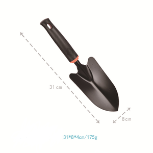 Truelle de jardin noire ergonomique de bonne qualité avec poignée confortable pour la plantation et le creusement - Product Image 2