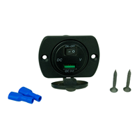 Chargeur USB double port 12V-24V 3.1A pour voiture, bus, bateau, camion, camping-car avec couvercle et prise allume-cigare, charge rapide