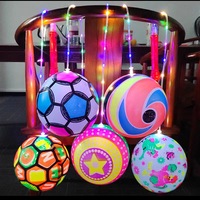 Nouvelle Grande Balle Rebondissante Lumineuse LED pour Enfants, Balle de Football Flottante Mignonne, Jouet Amusant, Cadeau