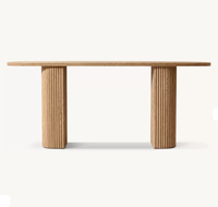 Console d'entrée moderne en bois massif RH OEM Mulholland, table de hall en chêne américain, bureau d'entrée de villa de haute qualité pour couloir