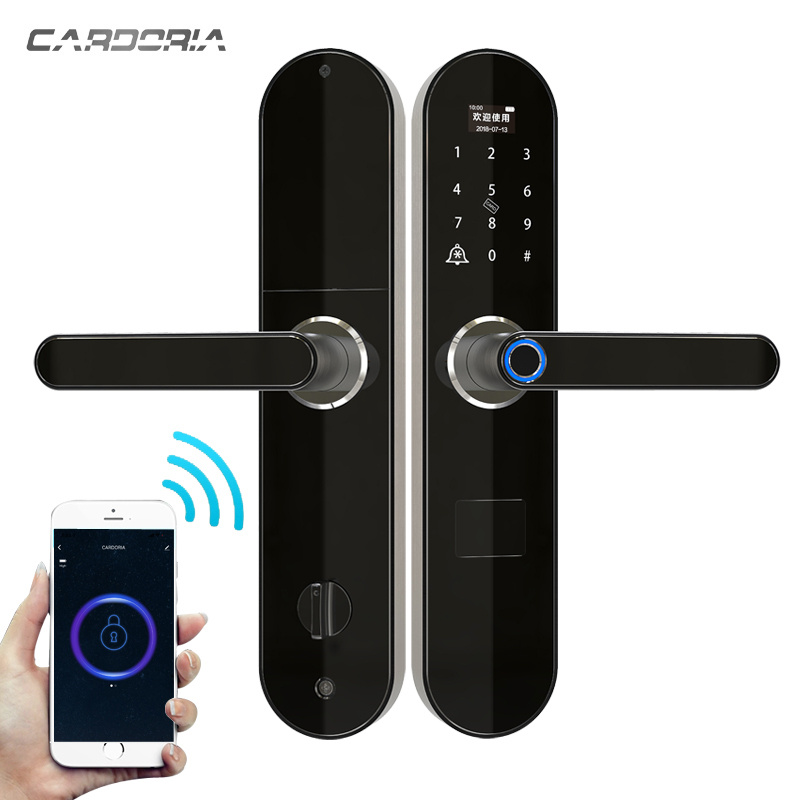 Digitales Intelligent APP Serrure de Porte avec télécommande WIFI débloquer et Débloquer la requête d'enregistrement