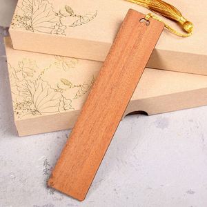 Redwood Blank Wooden <b>Bookmarks</b> Chinese Style Custom Logo Wood <b>Bookmarks</b> Souvenir <b>Gift</b> - Product Image 1