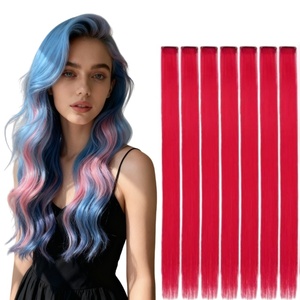 ผมต่อแบบคลิปหนีบ ใยสังเคราะห์ทนความร้อนสูง ผมตรงยาว <span class=keywords><strong>ไฮ</strong></span><span class=keywords><strong>ไล</strong></span><span class=keywords><strong>ท์</strong></span>สำหรับงานปาร์ตี้ ขนาด 20 นิ้ว สำหรับสาวๆ - Product Image 4