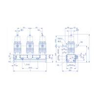 Disjoncteur à vide intérieur à contrôle précis 12 kV 17,5 kV pour armoire de commutation à isolation d'air