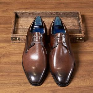 Chaussures Oxford britanniques pour hommes à bout carré - Respirantes, légères, décontractées et habillées, faites à la main (grandes tailles) - Product Image 6