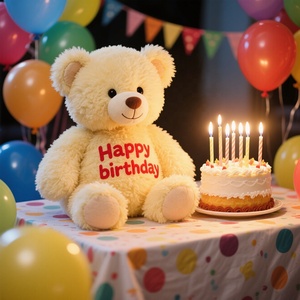 Design personalizzato Happy Birthday orsacchiotto vendita calda all'ingrosso orsacchiotto <span class=keywords><strong>compleanno</strong></span> Best Sell Bear - Product Image 1