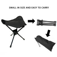 Tabouret pliant compact de 5,6 pouces avec poignée de transport pour le camping, la randonnée, la pêche, les pique-niques en plein air, moderne, en une seule pièce, livraison directe