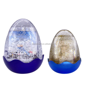 Globe à neige photo en forme d'œuf de Pâques en gros pour enfants, <span class=keywords><strong>souvenir</strong></span>, cadre transparent fantaisie pour photos flottantes - Product Image 1