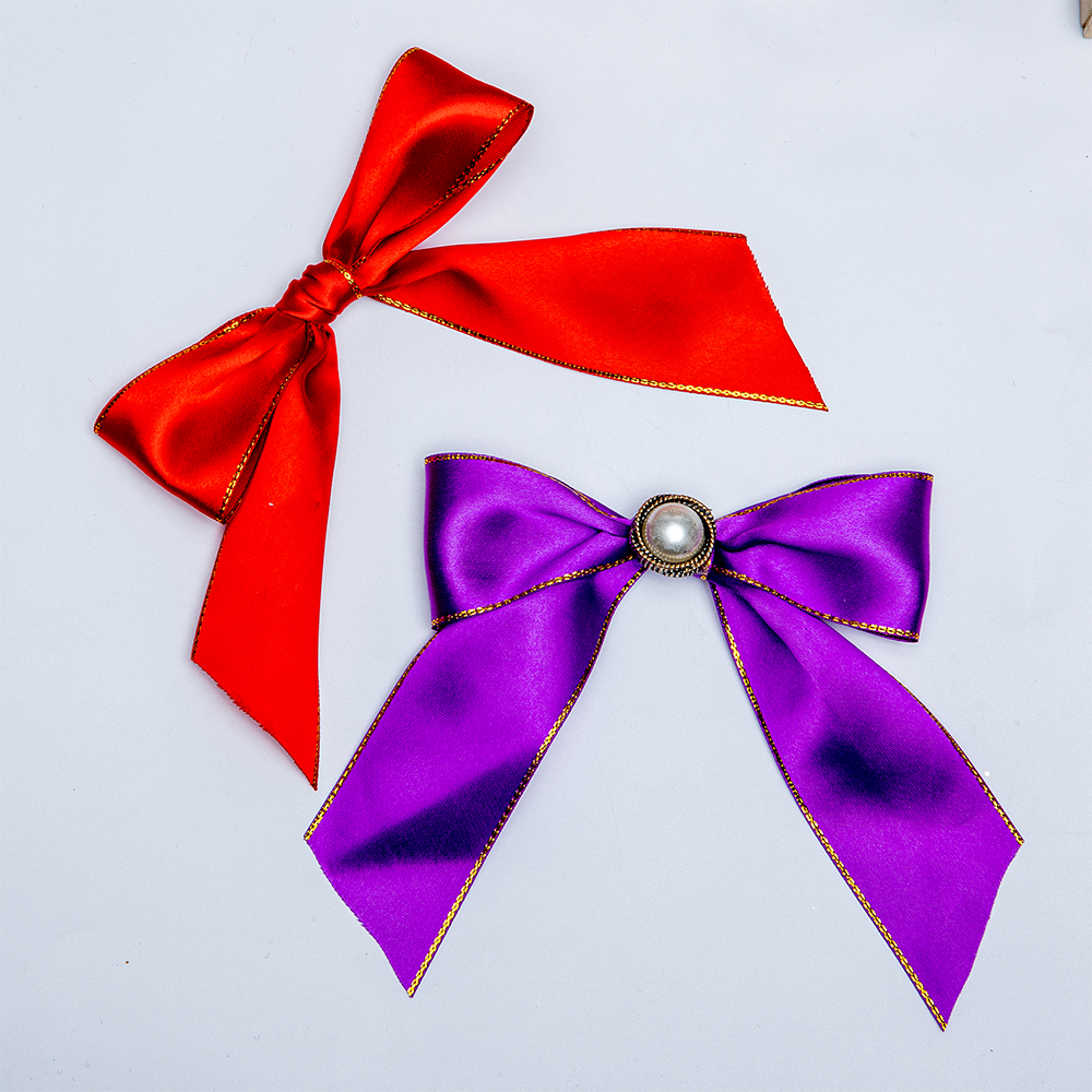 Red ribbon bow