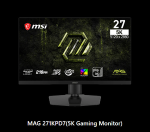 Moniteur de jeu ultra performant MSI MAG 271KPD7 27 pouces 5K UHD & WQHD 300Hz à double mode, IPS rapide, FreeSync Premium, commutateur KVM, moniteur PC - Product Image 3