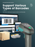 Syble nouvel article XB-D30 haute Performance Plug and Play 2D filaire lecteur de codes à barres portable 2D excellent décodage Scanner de codes à barres