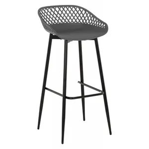 <span class=keywords><strong>Tabouret</strong></span> <span class=keywords><strong>de</strong></span> <span class=keywords><strong>bar</strong></span> Offre Spéciale hauteur comptoir en plastique <span class=keywords><strong>taupe</strong></span> avec pieds en métal - Product Image 2