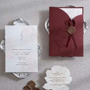 Sobres para Invitaciones de Boda, Impresión Tipográfica, Papel Elegante, Cartón Repujado, Personalizado, Venta al Por Mayor B2B, Envío Rápido - Product Image 2