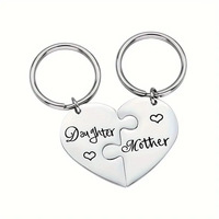 Personalisierter Schlüsselanhänger aus Metall, Blanko DIY Schlüsselanhänger, Souvenir, Valentinstagsgeschenk, Paar-Schlüsselanhänger