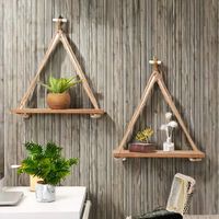 QIANMU Étagère Murale Flottante en Bois à Suspendre, Installation Facile, Boîte de Rangement Suspendue, Étagère de Rangement Murale