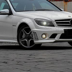 Kit carrosserie pour Mercedes Benz Classe C W204 S204 C63 AMG 2007-2010, pare-chocs avant, aérations latérales, couvercles de sortie d'air, accessoires de voiture - Product Image 3