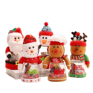 New creative Christmas candy jar old man snowman elk Christmas decoration Christmas candy box