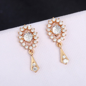 Elegant Tassel Drop Earrings for Women Sparkling Stone Dangle Earrings Daily Party Fashion Jewelry - Product Image 1