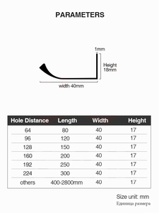 Bán Buôn Tối Giản Thanh Nhà Bếp Đồ Nội Thất Cửa Tủ Phần Cứng Hidden Hồ Sơ Ngón Tay Cạnh Ngăn Kéo Lip Kéo Ngăn Kéo Xử Lý - Product Image 6