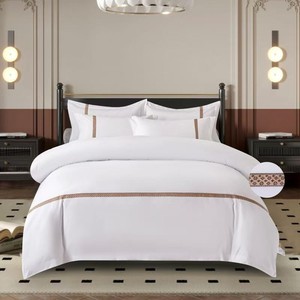 Sang Trọng Năm Kim Cương Khách Sạn Tấm 100 Trắng Hữu Cơ Bông Fairmont Khách Sạn Tấm Giường Đặt - Product Image 6