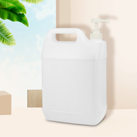 Ensemble de bouteilles distributrices de lessive, de savon et d'assouplissant pour tissus, personnalisées, vides, de grande capacité (5L), en plastique avec pompe
