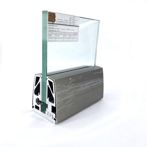 8 + 8mm 9 + 9mm Kính nhôm U kênh cơ sở cho phần cứng lan can kính - Product Image 3