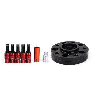 อะแดปเตอร์ดุมล้อ 5x120 15 มม. อลูมิเนียมอัลลอย พร้อมน็อตกันขโมยสีแดง สำหรับอัพเกรดล้อรถยนต์ - Product Image 5