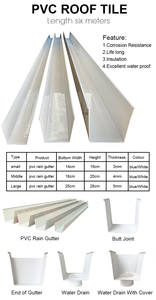<span class=keywords><strong>Gouttière</strong></span> en <span class=keywords><strong>PVC</strong></span> pour tuiles en plastique pour panneaux de toiture d'entrepôt, toiture en <span class=keywords><strong>PVC</strong></span>, Teja - Product Image 5