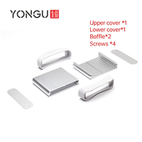 Boîtier d'instrumentation électronique anti-poussière en aluminium personnalisé Yonggu K03B 100*26mm, finition noir/argent, boîte de jonction/contrôle